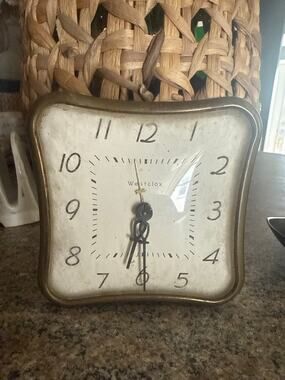 Vintage metal westclox travel alarm clock ( untested)